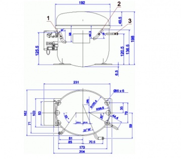 Compresor frigorific Cubigel GL99AA (R134a)